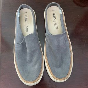 Toms Gray Slip-On Shoes